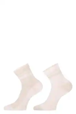 Wehkamp Marcmarcs sokken Venna met glitters - ecru/goudkleurig (set van 2) aanbieding