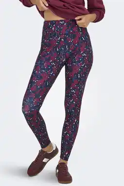 Wehkamp ONLY PLAY sportlegging ONPJAM-2-FONT donkerblauw aanbieding