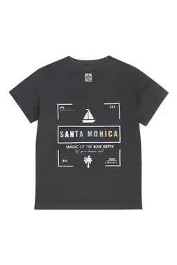 Wehkamp Dirkje T-shirt met backprint donkerblauw aanbieding