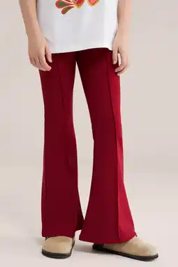 Wehkamp WE Fashion casual broek donkerrood aanbieding