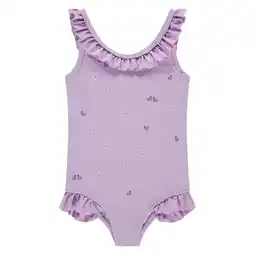 Wehkamp Babyface badpak met ruches paars aanbieding