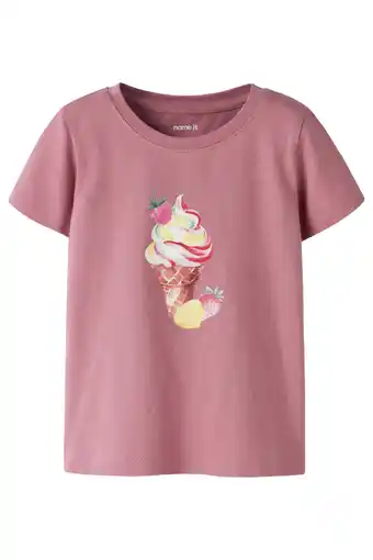 Wehkamp NAME IT MINI T-shirt roze aanbieding