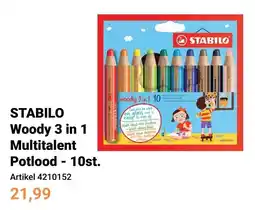 Lobbes STABILO Woody 3 in 1 Multitalent Potlood aanbieding