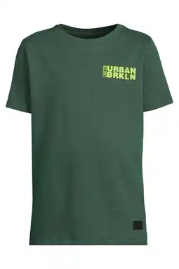 Wehkamp Orange Stars T-shirt met backprint donkergroen aanbieding