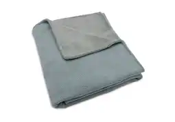 Wehkamp Jollein ledikant deken Cosy Knit - Sea Green/Velvet aanbieding
