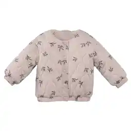Wehkamp Z8 newborn zomerjas Duha met bloemenprint beige/roze aanbieding