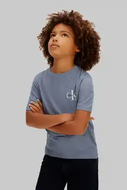 Wehkamp Calvin Klein T-shirt blauw aanbieding