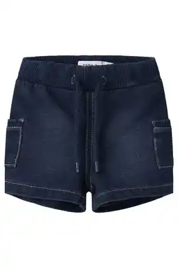 Wehkamp NAME IT BABY regular short dark blue denim aanbieding