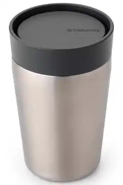 Wehkamp Brabantia Make & Take thermosbeker 0,2 liter - Dark Grey aanbieding