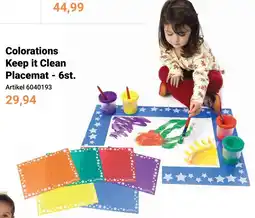 Lobbes Colorations Keep it Clean Placemat aanbieding