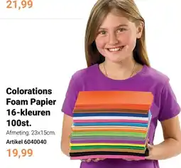 Lobbes Colorations Foam Papier aanbieding