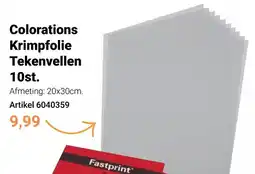 Lobbes Fastprint Colorations Krimpfolie Tekenvellen aanbieding