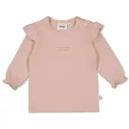 Wehkamp Feetje longsleeve Delicate Flower lichtroze aanbieding