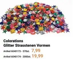 Lobbes Colorations Glitter Strasstenen Vormen aanbieding