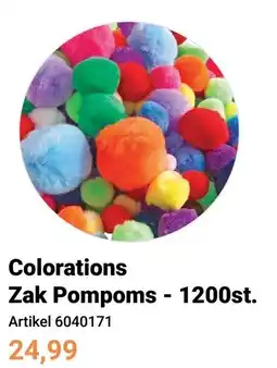 Lobbes Colorations Zak Pompoms aanbieding