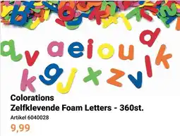 Lobbes Colorations Zelfklevende Foam Letters - 360st. aanbieding