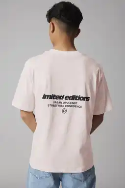 Wehkamp LMTD T-shirt met backprint lichtroze aanbieding