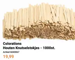 Lobbes Colorations Houten Knutselstokjes aanbieding