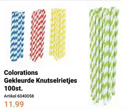 Lobbes Colorations Gekleurde Knutselrietjes aanbieding