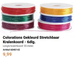 Lobbes Colorations Gekleurd Stretchbaar Kralenkoord - 6dlg. aanbieding