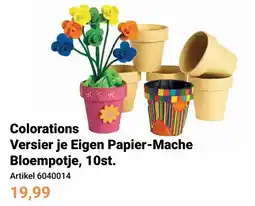 Lobbes Colorations Versier je Eigen Papier-Mache Bloempotje aanbieding