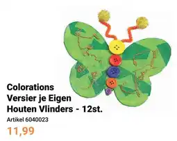 Lobbes Colorations Versier je Eigen Houten Vlinders aanbieding