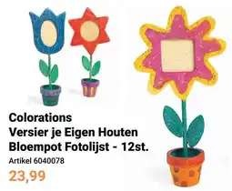 Lobbes Colorations Versier je Eigen Houten Bloempot Fotolijst - 12st. aanbieding