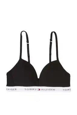 Wehkamp Tommy Hilfiger voorgevormde tiener bh zwart aanbieding