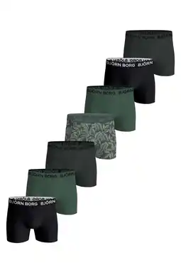 Wehkamp Björn Borg boxershort - groen /zwart (set van 7) aanbieding