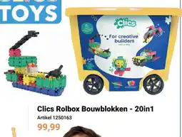 Lobbes Clics Rolbox Bouwblökkken 20-in-1 aanbieding