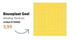 Lobbes Bouwplaat Geel aanbieding