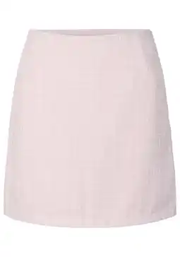 Wehkamp YAS tweed korte rok lichtroze aanbieding