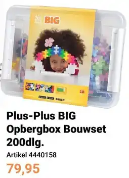 Lobbes Plus-Plus BIG Opbergbox Bouwset 200dlg. aanbieding