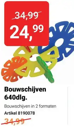 Lobbes Bouwschijven 640dlg. aanbieding