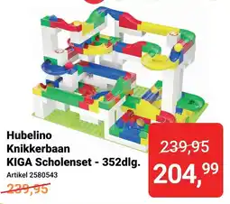 Lobbes Hubelino Knikkerbaan KIGA Scholenset - 352dlg. aanbieding
