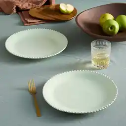 Wehkamp NOUS Living Perle dinerbord (Ø27 cm) (set van 2) aanbieding