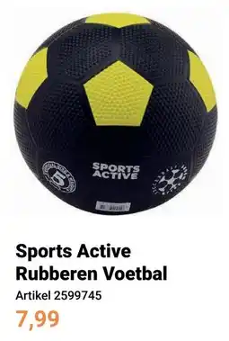 Lobbes Sports Active Rubberen Voetbal aanbieding