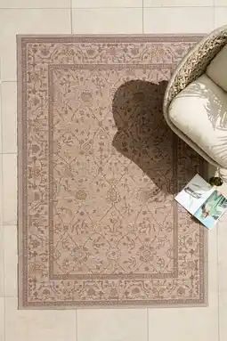 Wehkamp NOUS Living binnen- en buitenvloerkleed Golan donkerbruin (230x160 cm) aanbieding