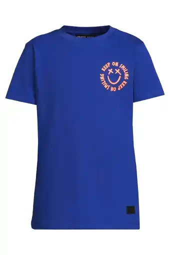 Wehkamp Orange Stars T-shirt blauw aanbieding