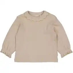 Wehkamp QPI Newborn longsleeve lichtbruin ajour aanbieding