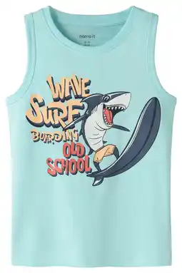 Wehkamp NAME IT MINI tanktop lichtblauw aanbieding