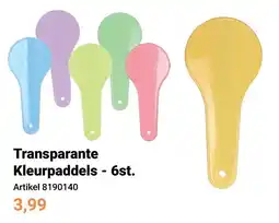 Lobbes Transparante Kleurpaddels aanbieding