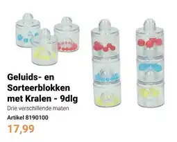 Lobbes Geluids- en Sorteerblokken met Kralen aanbieding