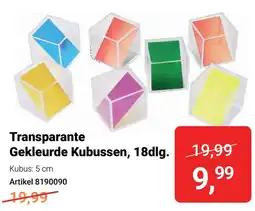 Lobbes Transparante Gekleurde Kubussen aanbieding