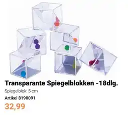 Lobbes Transparante Spiegelblokken aanbieding