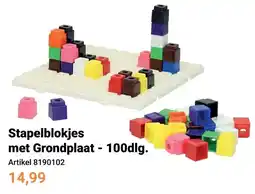 Lobbes Stapelblokjes met Grondplaat aanbieding