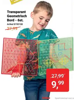 Lobbes Transparant Geometrisch Bord aanbieding