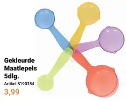 Lobbes Gekleurd Maatlepels 5dlg. aanbieding