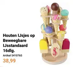 Lobbes Houten IJsjes op Beweegbare IJsstandaard aanbieding