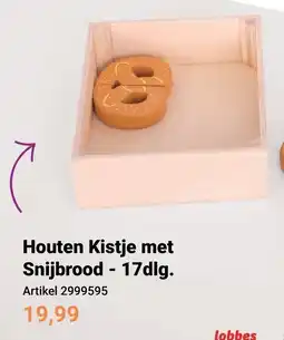 Lobbes lobbes Houten Kistje met Snijbrood - 17dlg. aanbieding